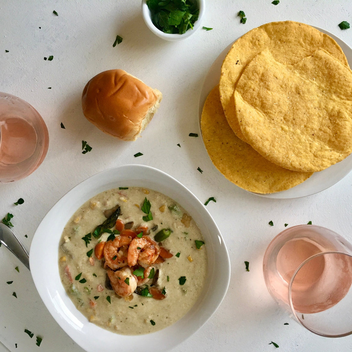 Creamy Coconut Milk Shrimp & Corn Soup